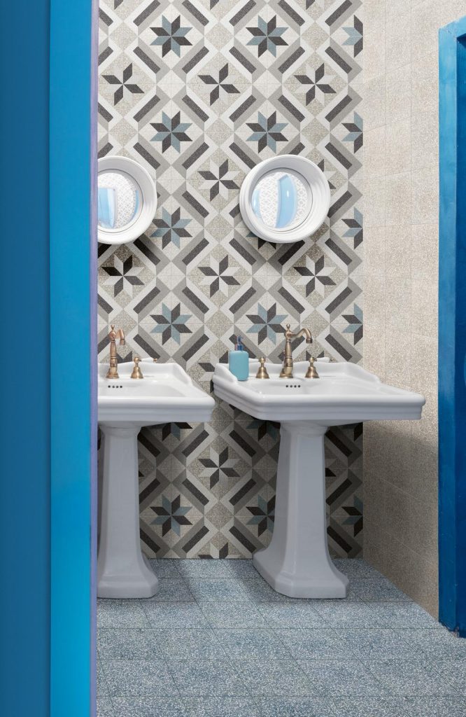 DESIGN SCAGLIE GREY + BLUE + TAPPETO 11