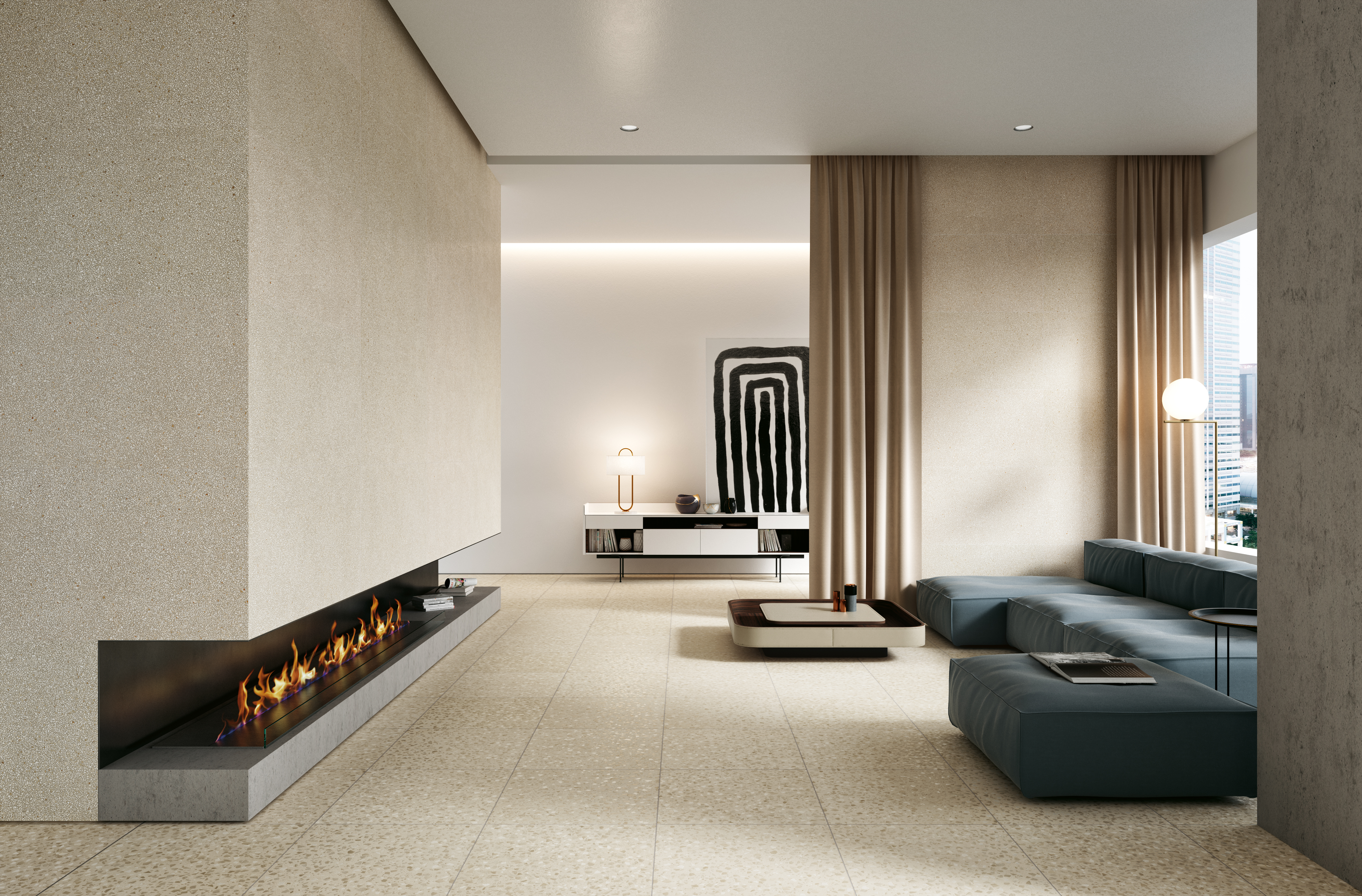 TERRAZZO CAOLINO MINI + TERRAZZO CAOLINO MAXI