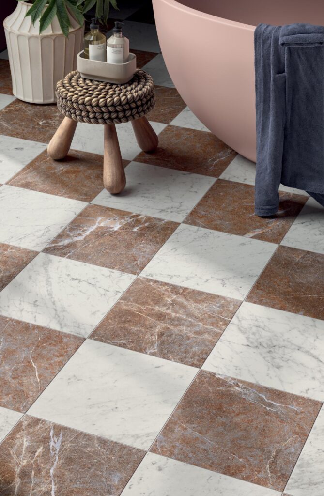 CLASSIC MARBLE CARRARA + ANTIQUE ROSSO