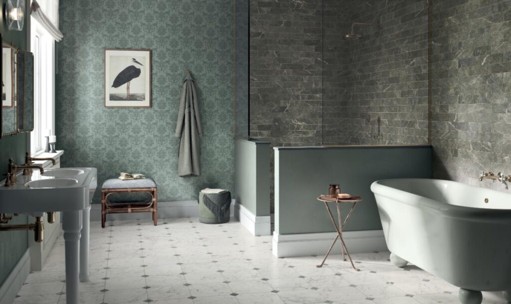 CLASSIC MARBLE CARRARA + ANTIQUE VERDE