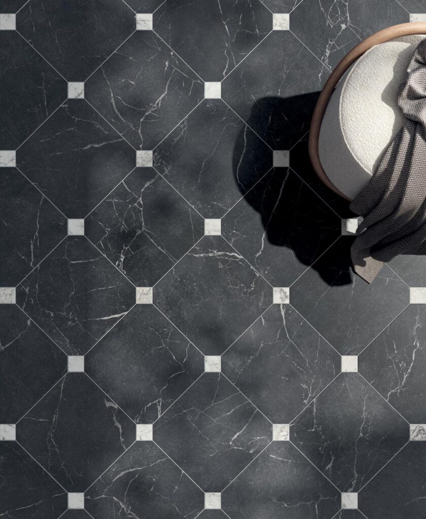 CLASSIC OTTAGONE VINTAGE NERO + MARBLE CARRARA