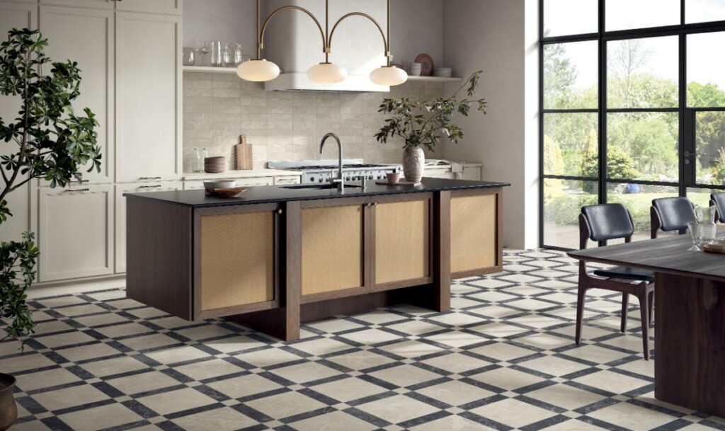 CLASSIC TRELLIS STONE CREAM + STONE NERO