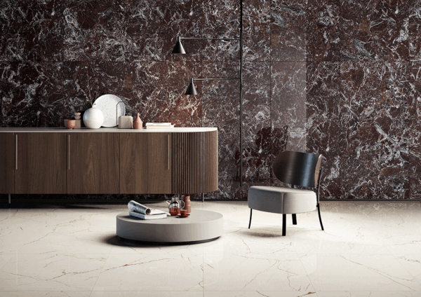 Fliseuniverset NEWMARBLE ROSSO
